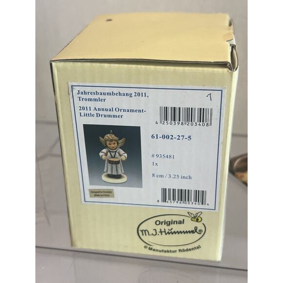 M.I. Hummel Little Drummer 3.25”H #935481 Mint Condition Original Box Holiday - Picture 5 of 6